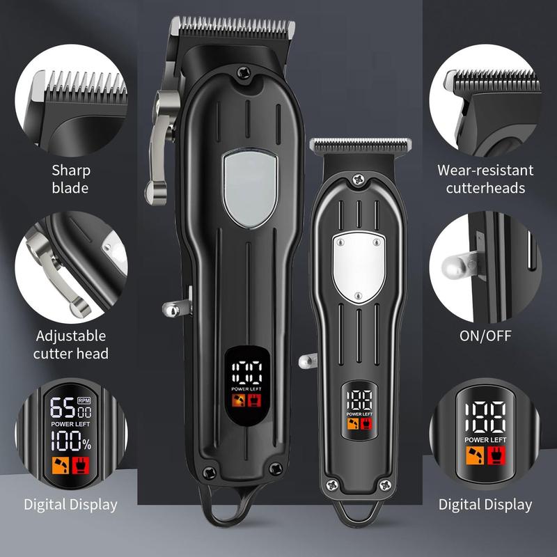 4 in 1 Electric Hair Trimmer Set, 1 Set Rechargeable Hair Shaver Set, Easy To Use, Professional Hair Grooming Kit for Men, Barber Kit,  Hair Cutters