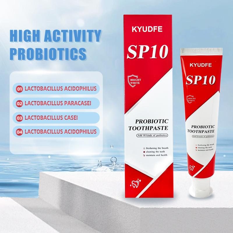 KYUDFE SP-10  Probiotic Whitening Toothpaste, Free of Fluoride, Hydroxyapatite, Anti plaque,  Management