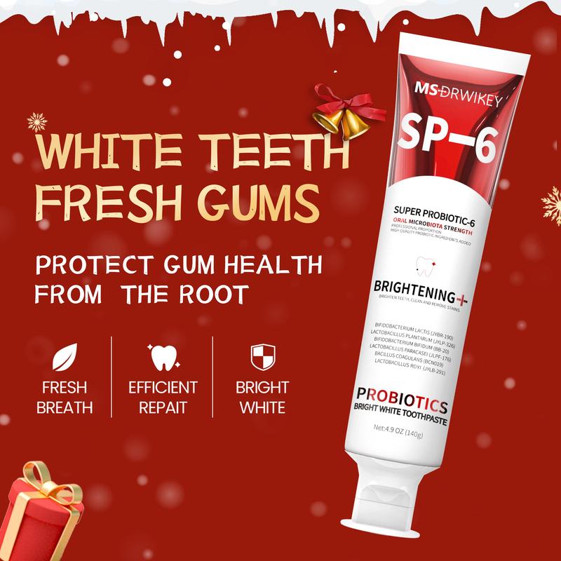 MSDRWIKEY SP-6 Toothpaste | Professional Oral Care, Fresh Breath, Perfect Christmas Stocking Stuffer