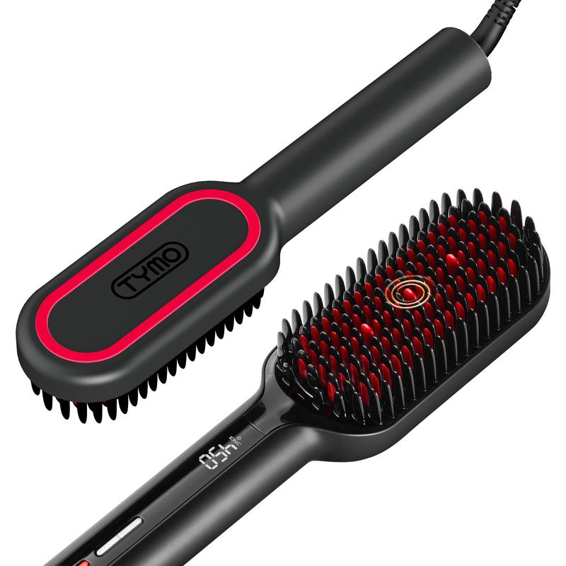 TYMO iONIC PLUS Hair Straightener Brush with Smooth Bristles