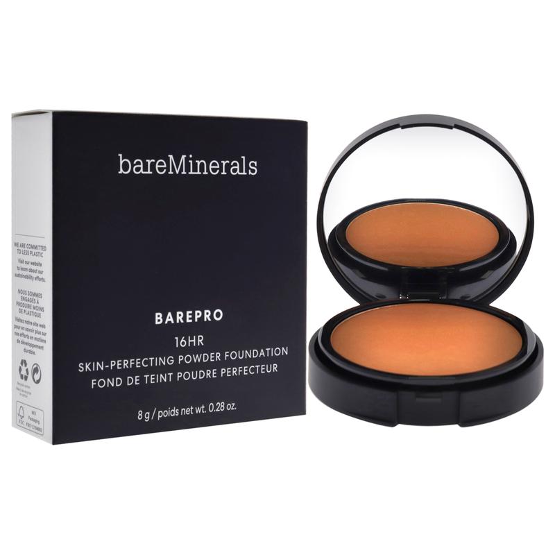 Barepro 16HR Skin Perfecting Powder Foundation - 45 Medium Deep Warm by bareMinerals for Women - 0.28 oz Foundation