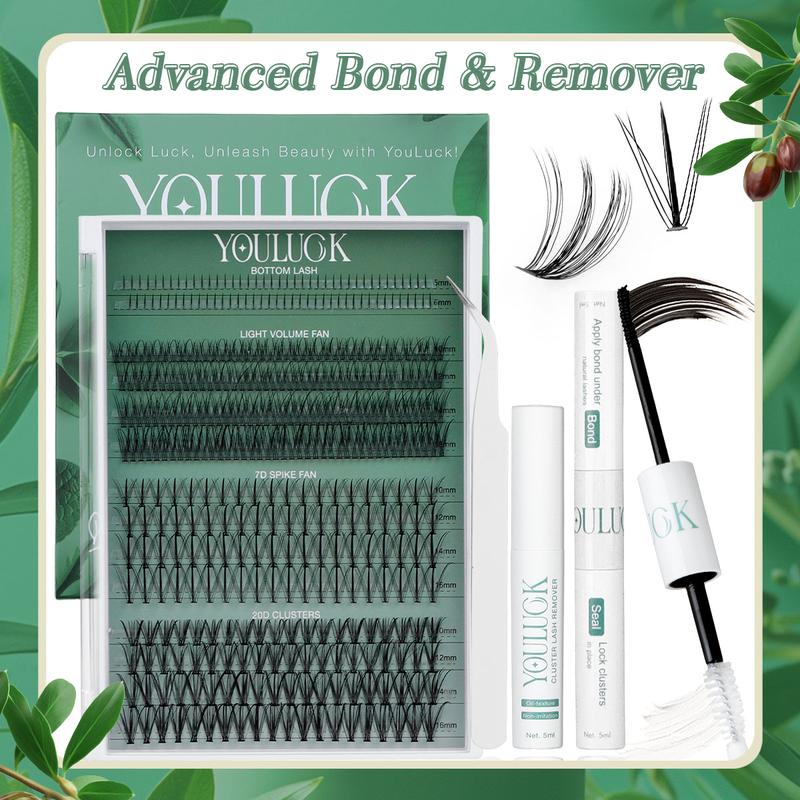 YOULUCK Natural Lash Clusters-Advanced Bond and Remover