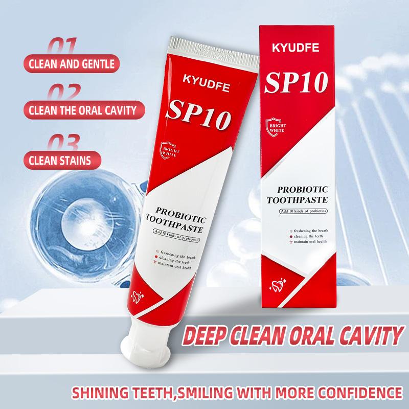 KYUDFE SP-10  Probiotic Whitening Toothpaste, Free of Fluoride, Hydroxyapatite, Anti plaque,  Management