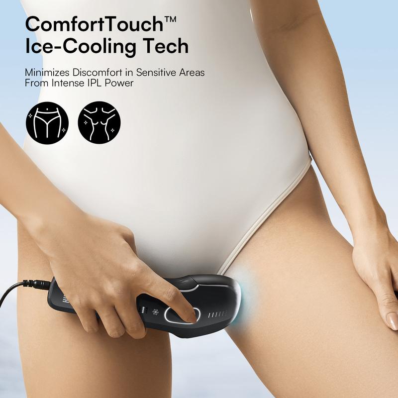 [Christmas Gift Exclusive] INIA HAUTE Pro ComfortTouch Ice-Cooling Precision IPL Hair Removal Device, 2-Year Warranty, FDA Cleared, Perfect Gift Season Pick, Christmas Gift