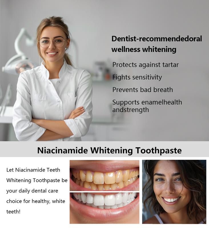 BodyAccel Niacinamide Teeth Whitening Toothpaste