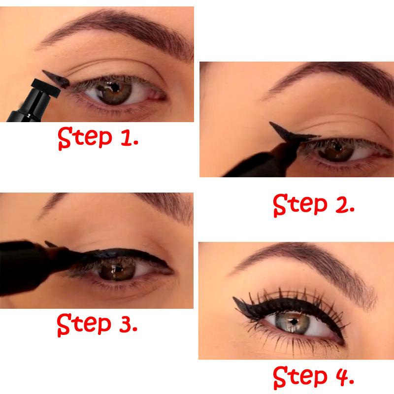 Double-ended sealed eyeliner two-in-one long-lasting waterproof and non-fading color makeup and cosmetics mix Blend