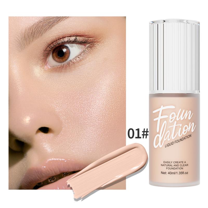 Color Changing Liquid Foundation Just Blend to Change Skin Tone, White Full Coverage Foundation, Makeup Foundation BB Concealer 40ml Makeup Cream Powder Cosmetic