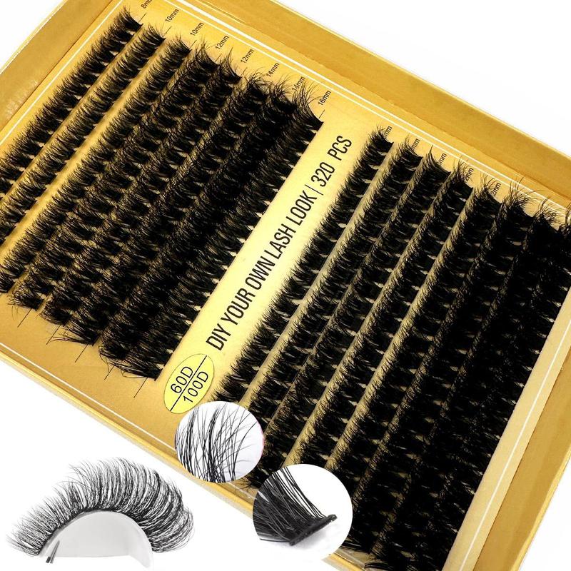 Mixed Length Individual False Eyelashes, 1 Box Natural Look Eyelash Extensions, Self Grafting Curl Eyelashes, Eye Makeup Enhancement False Eyelashes, Lash Clusters Kit