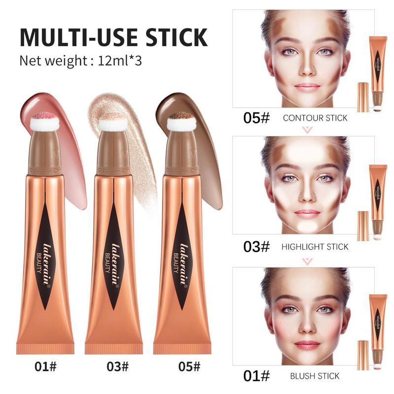 9 in 1 Skincare Makeup Set,  Highlighters Makeup  Foundation & Moisturizing Concealer & Lip Gloss & Highlighter Stick & Blush, Makeup Products, Makeup Set for Women & Girls, Cosmetic