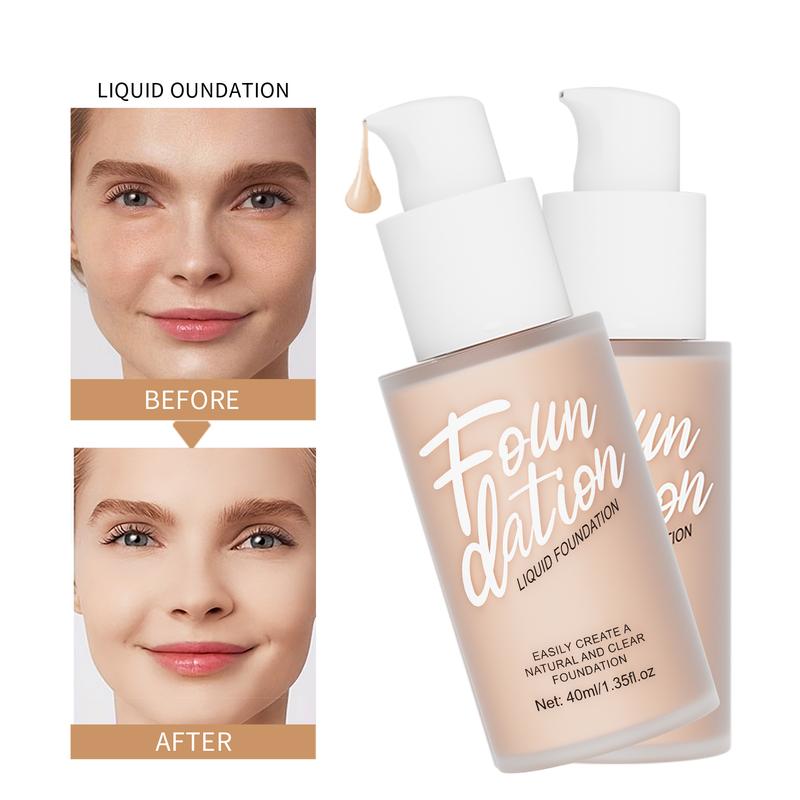 Color Changing Liquid Foundation Just Blend to Change Skin Tone, White Full Coverage Foundation, Makeup Foundation BB Concealer 40ml Makeup Cream Powder Cosmetic