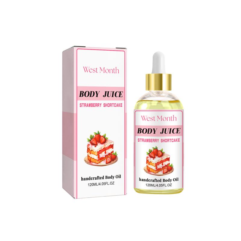 Body Oil Strawberry Shortcake, Strawberry Shortcake Body Oil,Strawberry Flavor Body Oil for Moisturizing Skin 120ml Body Care Comfort