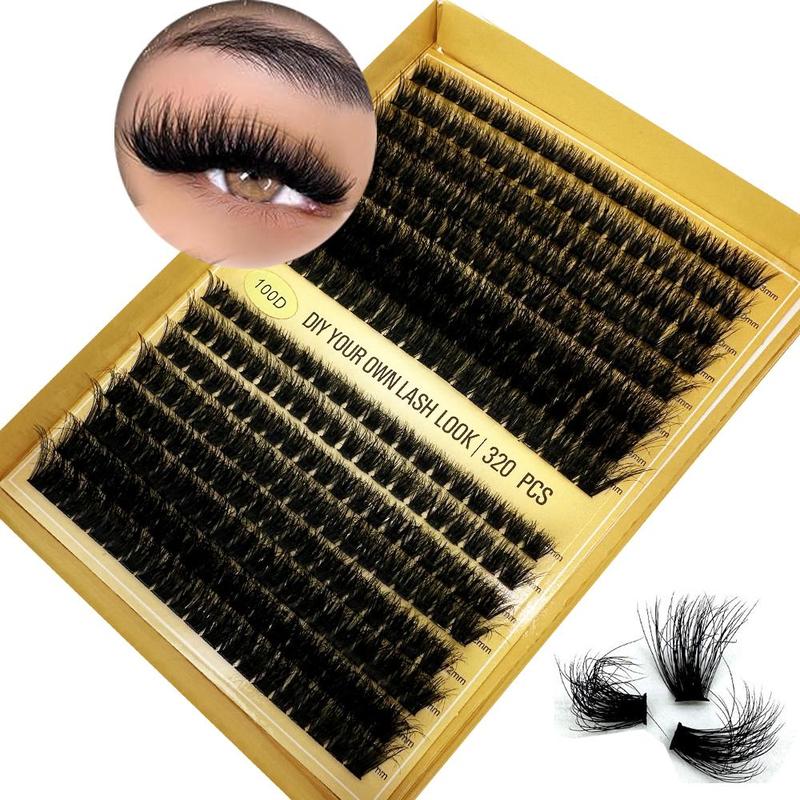 Mixed Length Individual False Eyelashes, 1 Box Natural Look Eyelash Extensions, Self Grafting Curl Eyelashes, Eye Makeup Enhancement False Eyelashes, Lash Clusters Kit