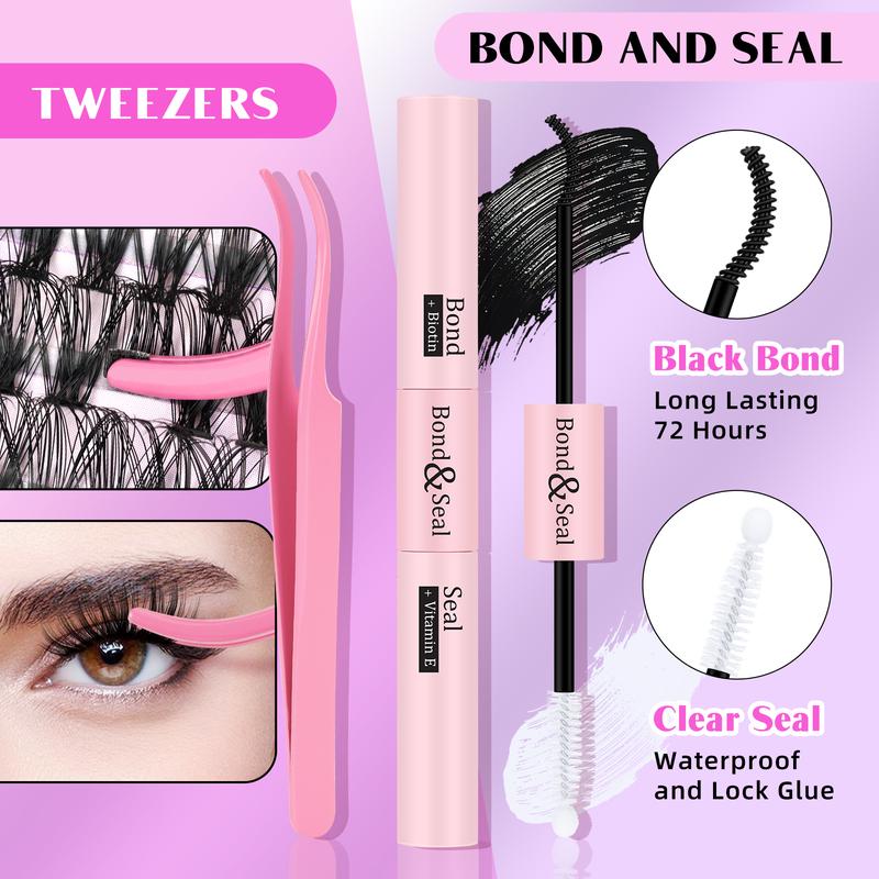 B&Q LASH l 30D+40D G Lash Kit l 280pcs Individual Lashes,D Curl (9-16MIX) for DIY Lashes Extension, Waterproof Long Lasting Beginner Friendly