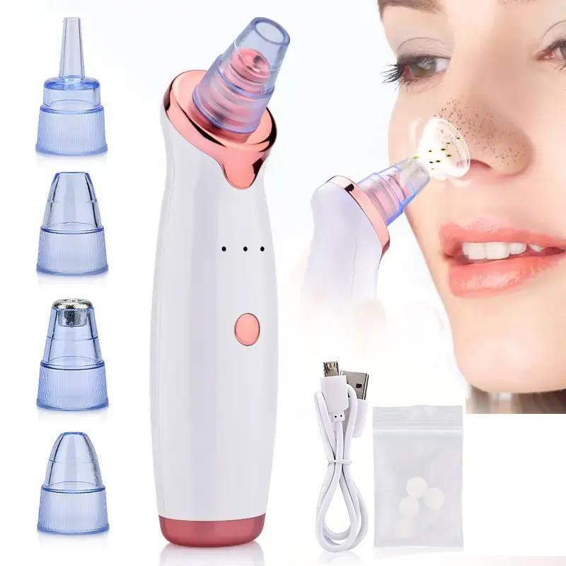 Blackhead Remover Vacuum Tool, 1 Box Multifunctional Vacuum Pore Cleaner with Replaceable Beauty Heads, Electric Blackhead Extractor Tool for Face