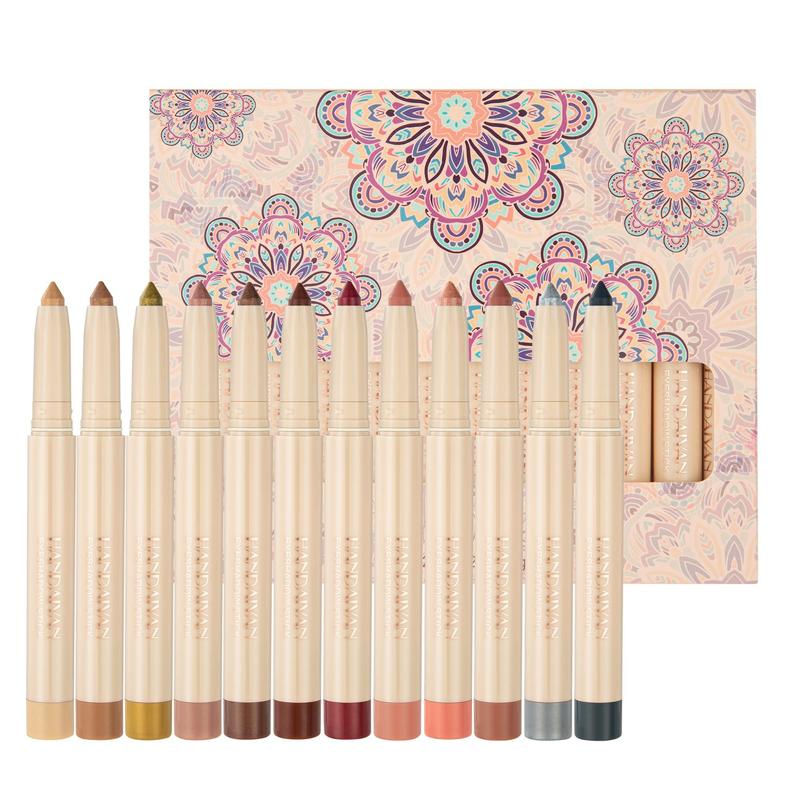 12pcs Long Lasting Eyeshadow Pen Set, Waterproof Eye Shadow Pen, Eye Makeup Tool for Women