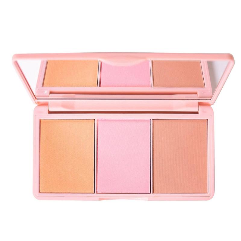 KimChi Chic Cheeky 3SOME Blush Trio Palette, Vegan and Cruelty Free Makeup Powder Compact - Flash Sale