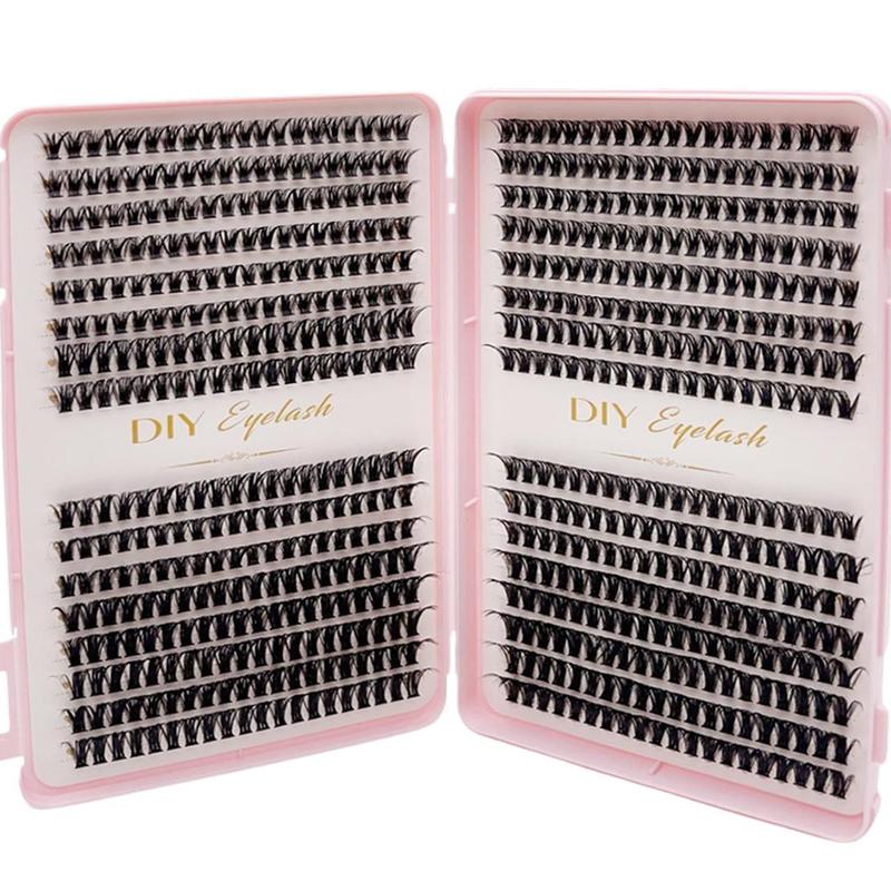 Natural Look Eyelashes Extensions Kit, 640pcs set Individual False Eyelashes, Eye Makeup Enhancement Tool for Women