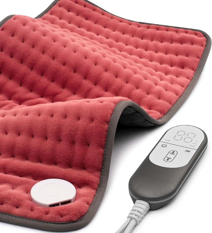 Heating pad for Back, Neck, Shoulder, Cramps and Leg Pain Relief, Heat Pads Christmas Gifts for Women, Men, Mom, Dad, Auto-Off,Machine Washable,Moist Dry Heat Options,Extra Large 12