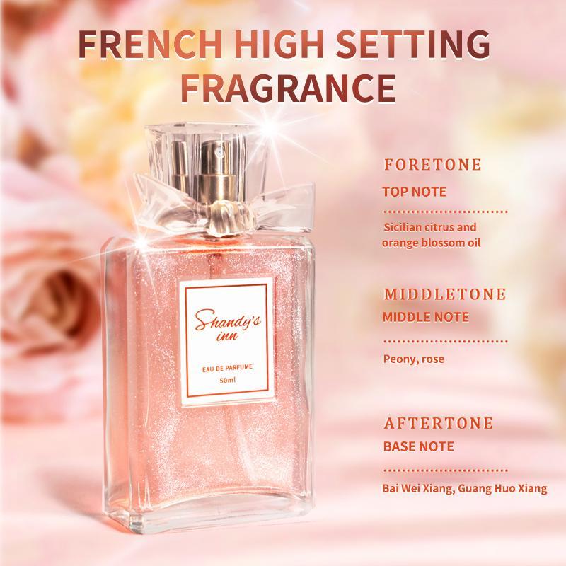 50ml Women's Perfume, Long Lasting Refreshing Rose Scented Perfume, Elegant Fragrance Gift for Women, Trendy Perfume for Party and Daily Life