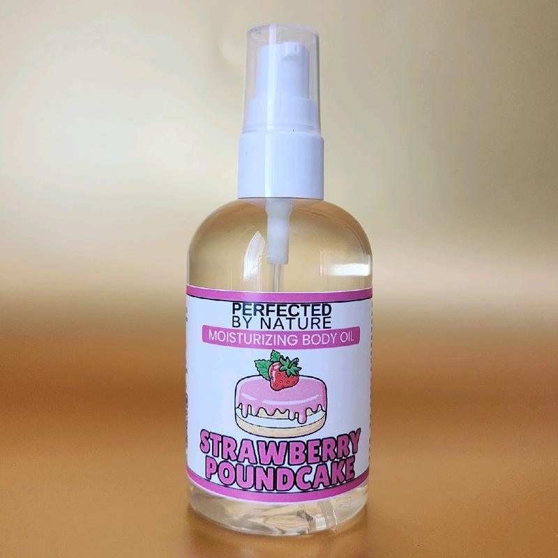 Body Oil Strawberry Pound Cake - Nourishing Moisturizer for Ultimate Comfort and Body Care