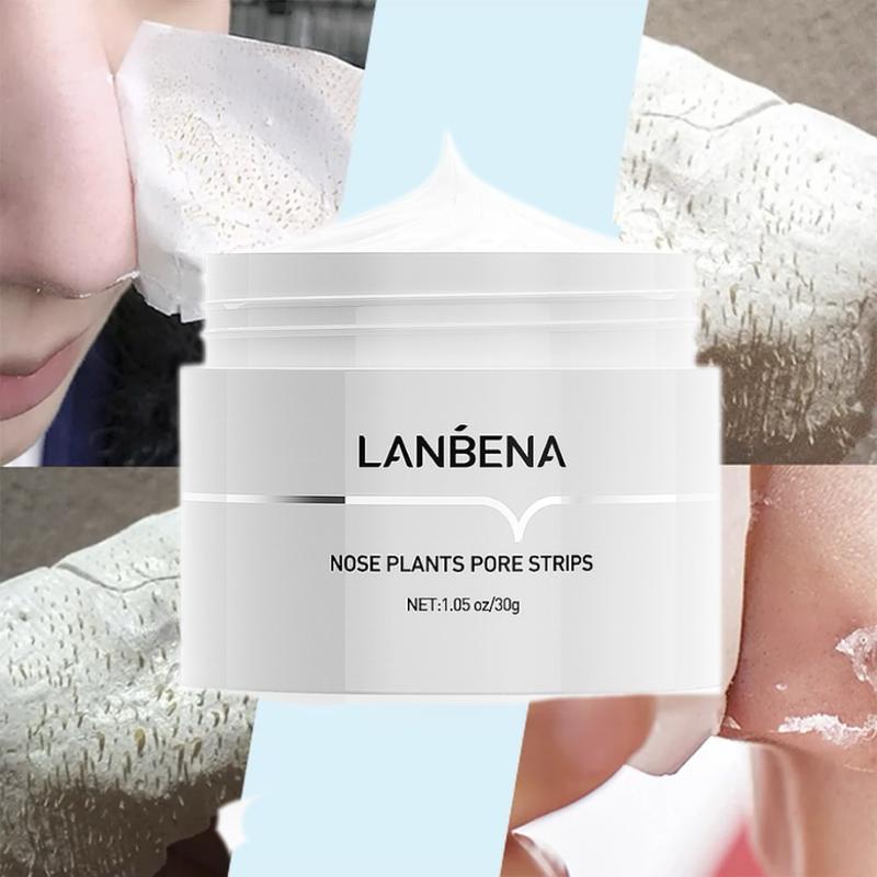 LANBENA Top Choice 60-Count Blackhead Eradicator Mask Kit - Activated Charcoal Pore-Refining Strips for Complete Facial Cleansing, Exfoliation & Revitalization - Premium Hydrating Skin Solutions Skincare Aloe nose  strips nose patch