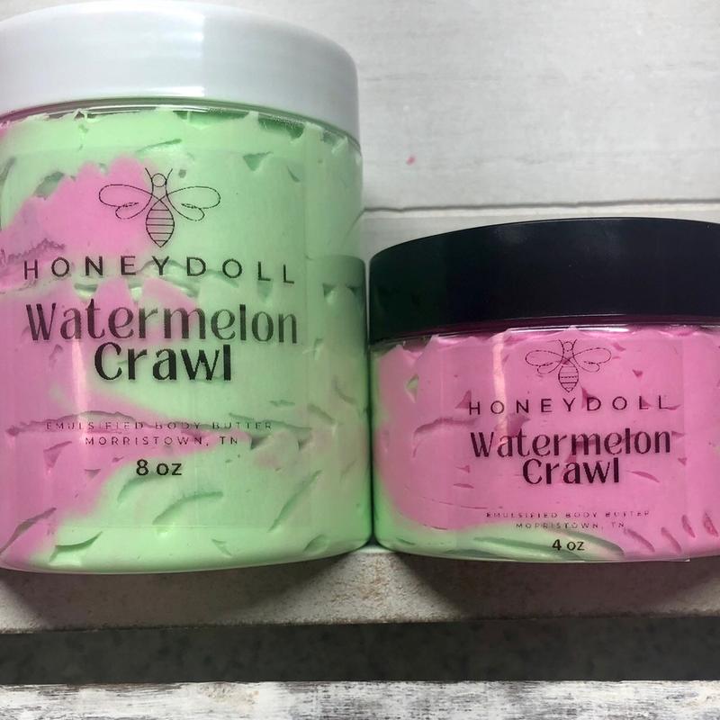 Watermelon Crawl Emulsified Body Butter - Hydrating Moisturizer - Body Care