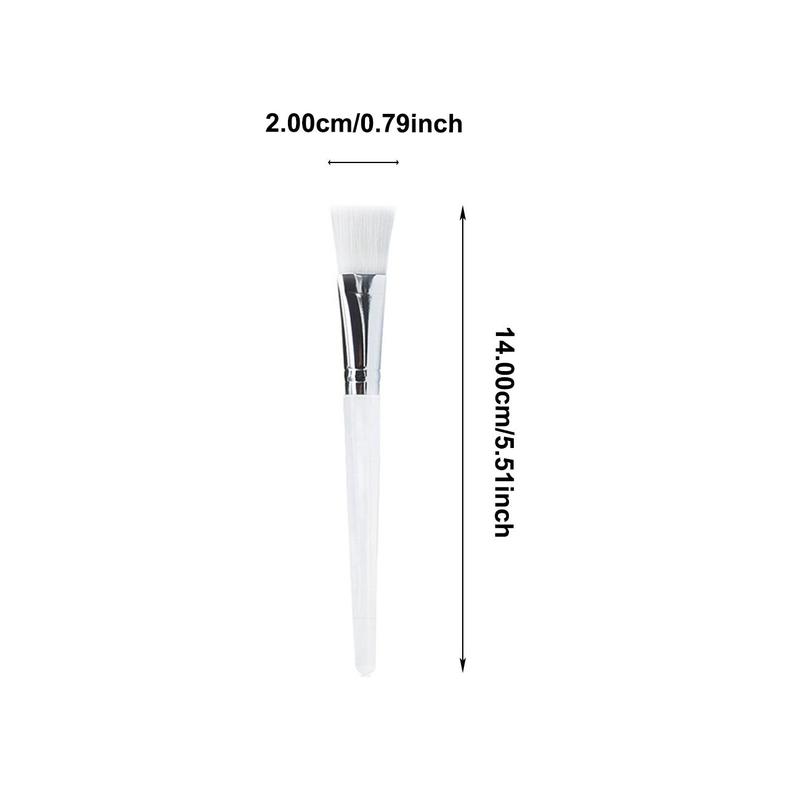 Clear Face Mask Brush, Soft Bristle Long Handle Facial Mud Mask ​Applicator Brush, Professional Beauty Tool for Home Salon