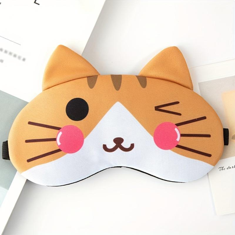 Cute Cartoon Animal Adjustable Sleeping Eye Mask, Travel Sleep Nap Eye Mask Shading Eye Mask, Blackout Sleep Eye Mask Sleeping Eye Mask Comfortable Design Sleeping Eye Mask, Suitable for Night Sleep Air Travel and Nap Soft Eye Mask