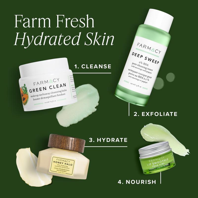 Farmacy Natural Cleansing Balm - Green Clean Makeup Remover Balm - Effortlessly Removes Makeup & SPF - 50ml