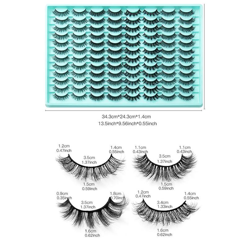 Spring Thick & Curly False Eyelashes for Lash Extensions, 48 Pairs Natural Curled Fluffy Lash Clusters Kit for Women Lash Extensions, Music Festival Makeup Products for Women, Falsies Eyelashes, Eyelash Extensions Kit, Lash Clusters Kit for Daily Makeup