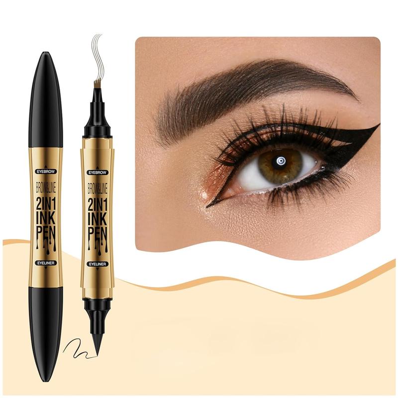 2024 New Magic 4-Tip Eyebrow Pencil,Eyebrow Microblading Pen, Upgraded 3D Waterproof and Sweat-proof Microblading Eyebrow Makeup Cosmetic