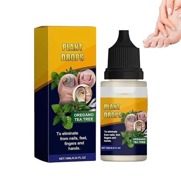 Plant Drops for Nails Care, Promote Strong And Healthy Nails, OreganoTea Tree, Tea Tree and Oregano Oil