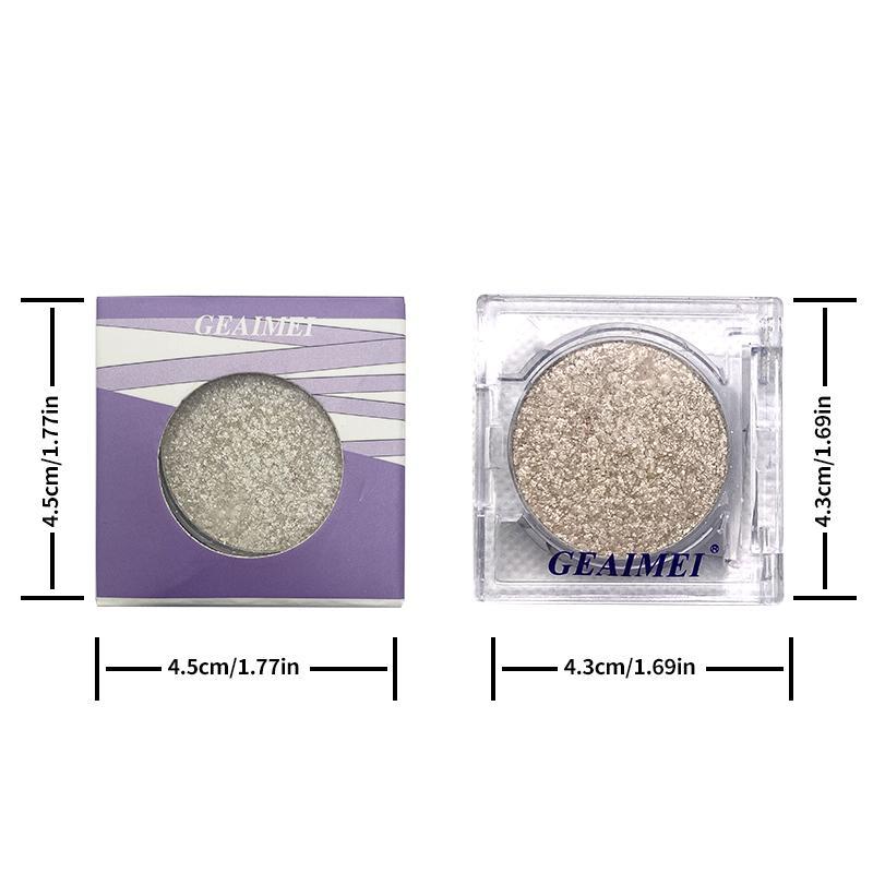 Glitter Eyeshadow, Single Color Shimmering Eye Shadow, Glittering Brightening Highlighting Eyeshadow Powder, Long Lasting Sweat-proof Eye Shadow Makeup Products