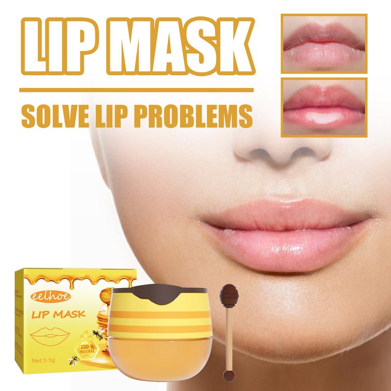 Honey Lip Mask Moisturizing exfoliating Lip Care Bee Lip Balm Moisture Skincare labello kaja  lip oil