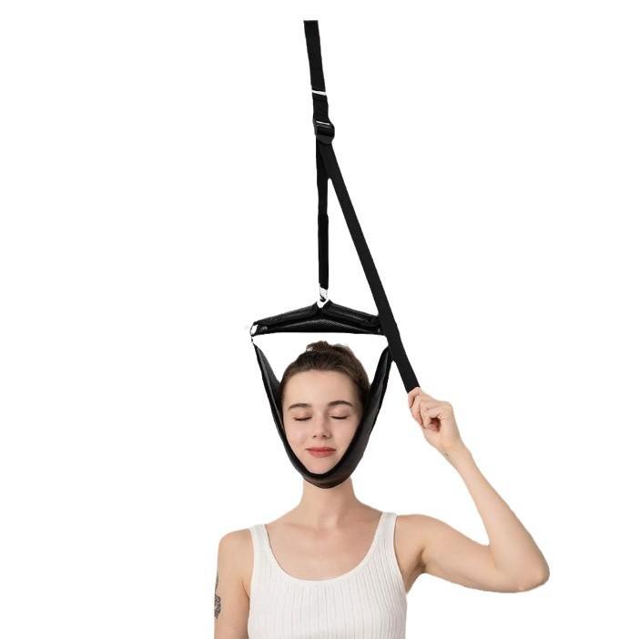 Cervical traction device Portable on-door device relieves neck pain Head traction stretcher Home Physics