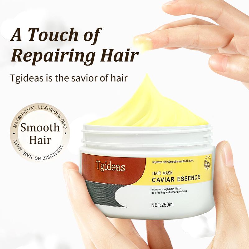 Tgideas Collagen Hair Mask with Caviar Extract-Deep Repair Hair Conditioning Treatment -Hair Mask for All Hair Types Conditioner Haircare