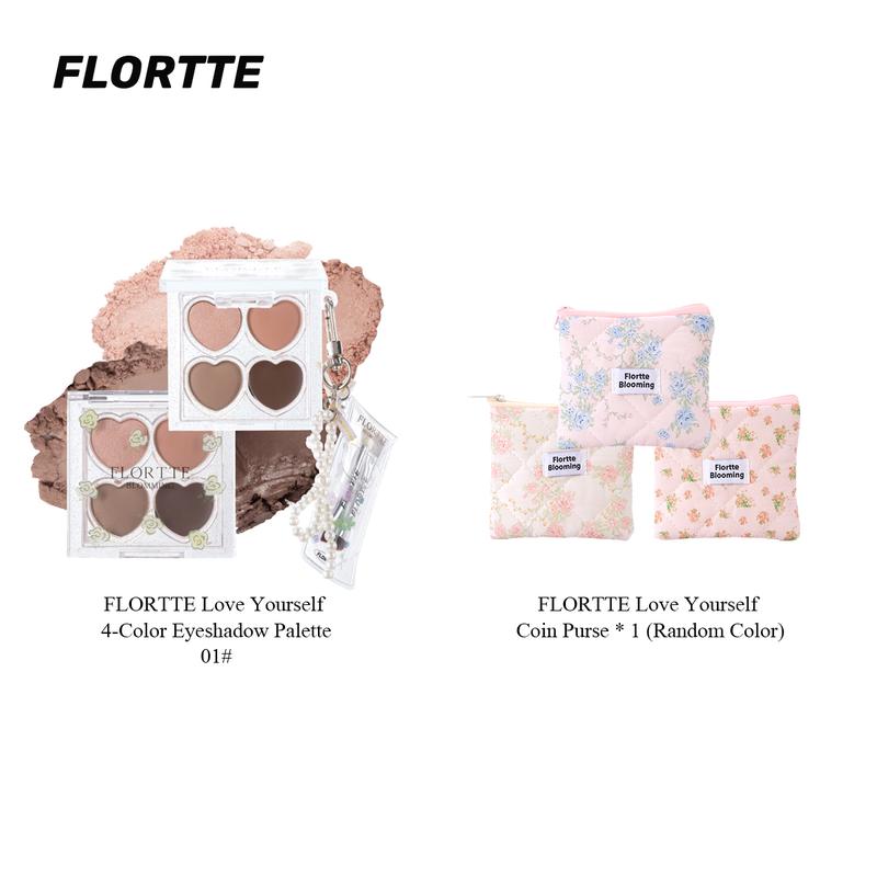 FLORTTE Love Yourself 4-Color Eyeshadow Palette Gift Set