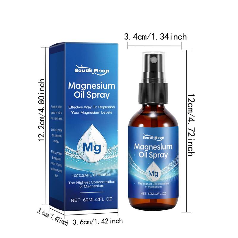 Magnesium Oil Spray, 2 Boxes Tea Tree Oil Magnesium Oil Spray, Body Care Kit for Women & Men, Night Care Spray for Daily Use, Christmas Gift