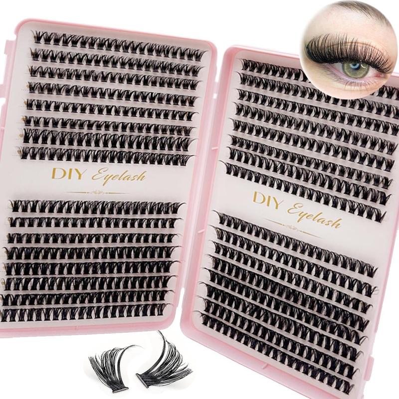 Natural Look Eyelashes Extensions Kit, 640pcs set Individual False Eyelashes, Eye Makeup Enhancement Tool for Women