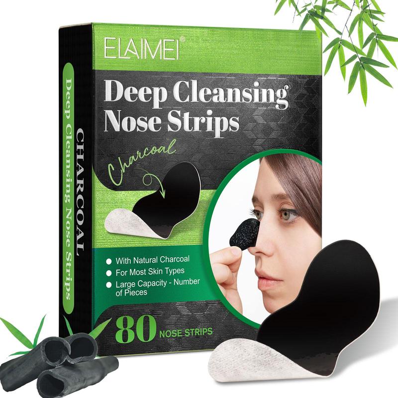 Deep Cleansing Nose Strips, 80pcs box Nose Strips, Nose Pores Cleaning Strips, Professional Nose Pores Cleaning Tool for Men & Women