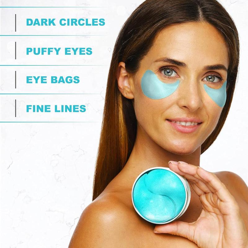 Under Eye Patches For Puffy Eyes And Dark Circles - Retinol Collagen Under Eye Masks - Reduce Wrinkles & Bags - Skin Treatment Pads - 60 Eye Gel Pads