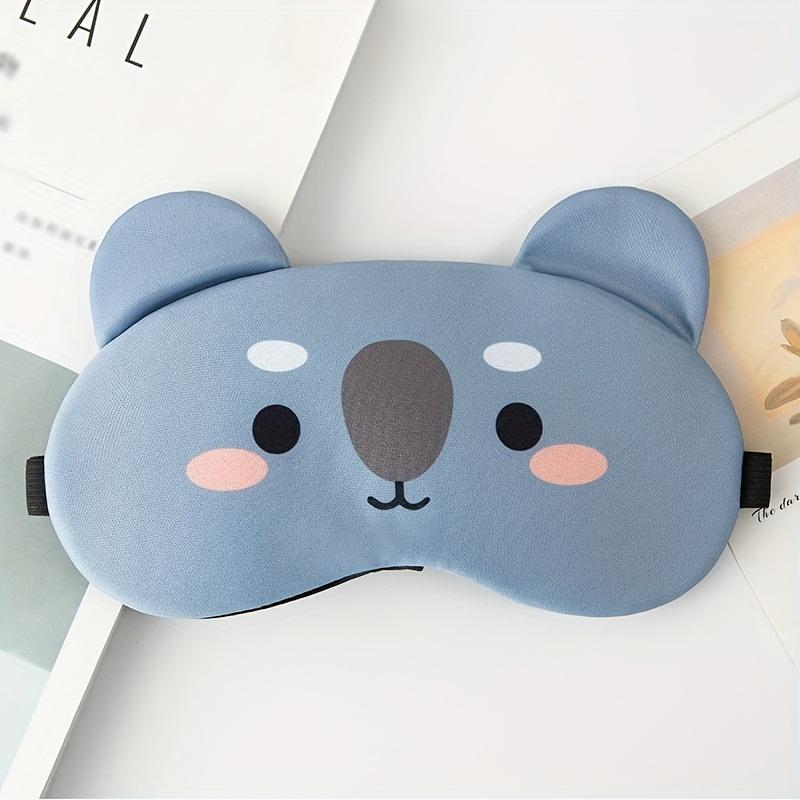 Cute Cartoon Animal Adjustable Sleeping Eye Mask, Travel Sleep Nap Eye Mask Shading Eye Mask, Blackout Sleep Eye Mask Sleeping Eye Mask Comfortable Design Sleeping Eye Mask, Suitable for Night Sleep Air Travel and Nap Soft Eye Mask