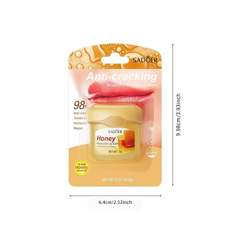 Moisturizing Honey Lip Balm, Anti-Cracking Lip Stick, Hydrating Lip Balm Prevents Dry Cracks, Lip Care Product