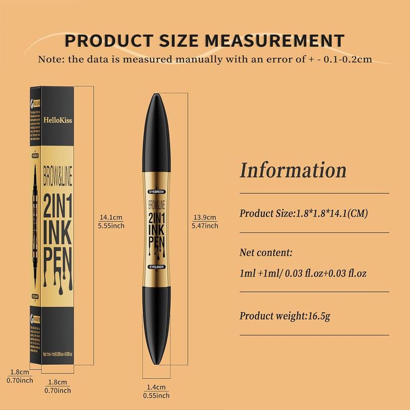 2024 New Magic 4-Tip Eyebrow Pencil,Eyebrow Microblading Pen, Upgraded 3D Waterproof and Sweat-proof Microblading Eyebrow Makeup Cosmetic