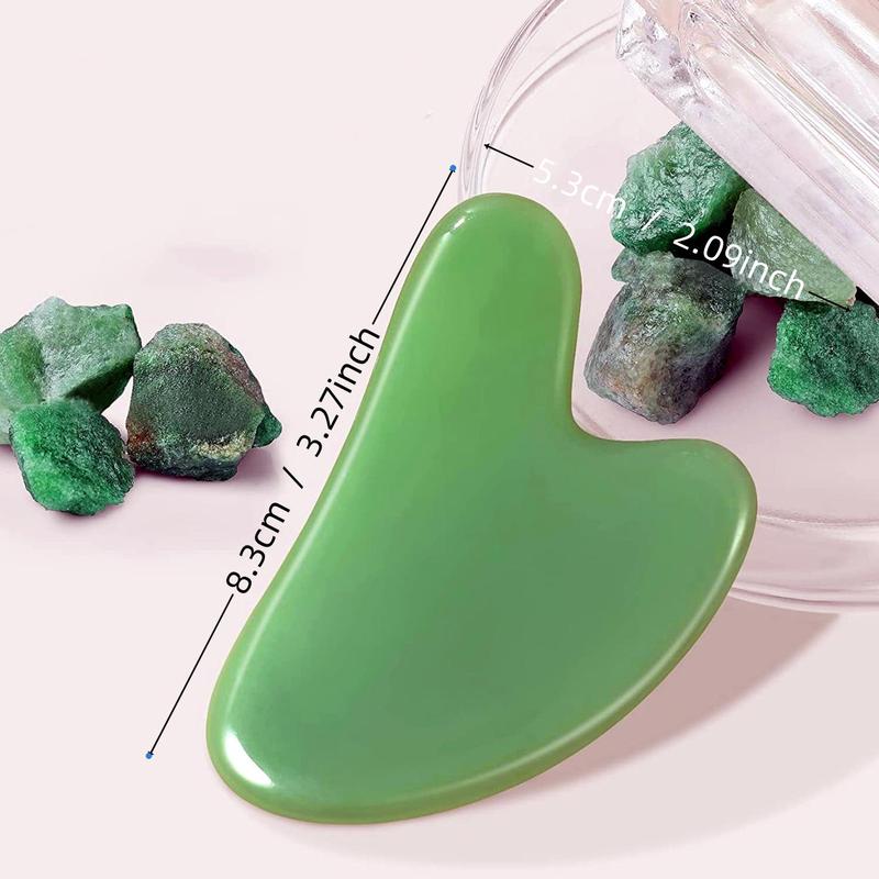 Manual Face Massager, Comfort Imitation Jade Gua Sha Stone for Scraping & Lifting, Skincare Gift