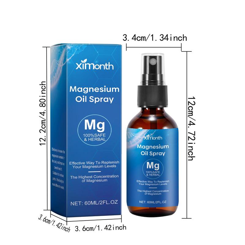 Magnesium Oil Spray, 2 Boxes Moisturizing Body Magnesium Oil Spray, Hydrating Body Care Product for Women & Men, Christmas Gift