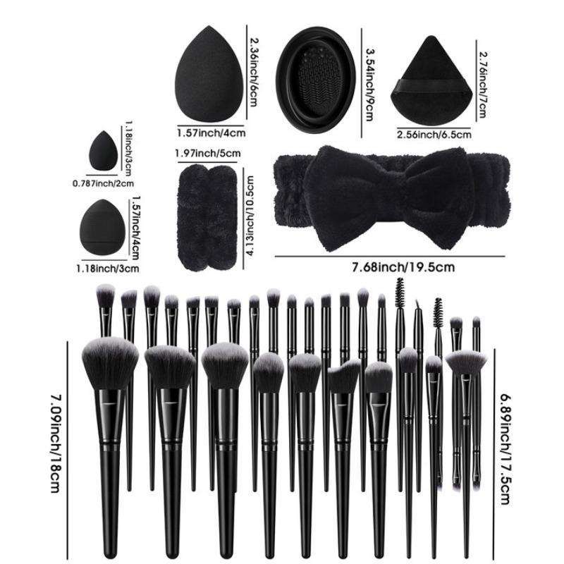 Makeup Tool Set, 46pcs set Makeup Tool & Cleaning Tool Set, Multifunctional Travel Makeup Cleansing Tool Kit for Girls & Women