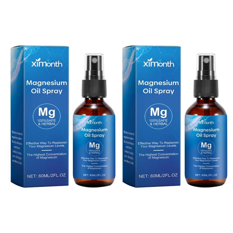 Magnesium Oil Spray, 2 Boxes Moisturizing Body Magnesium Oil Spray, Hydrating Body Care Product for Women & Men, Christmas Gift