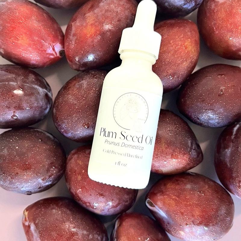 French Plum Seed Oil Virgin Organic - French Ente Plums | Luxurious Face Oil | Delightful Smell | Skin & Hair Moisturizing, Nourishing Skincare Serum | Moisturizing Body Oil