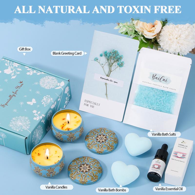 [Unique Gifts for her]8Pcs Self Care Spa Gift for Women,Christmas Day gift,New Year gift,Relaxation Skin Care Set for Girlfriends Mom Mother Wife Best Gift